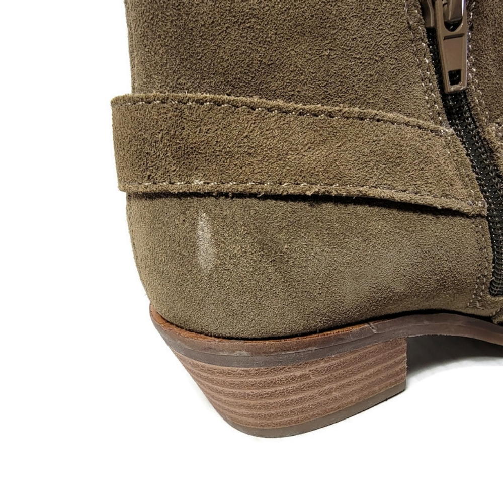 Lucky Brand Booties Women Ankle Boots SZ 6 Enitha Shoes Suede - Picture 16 of 16
